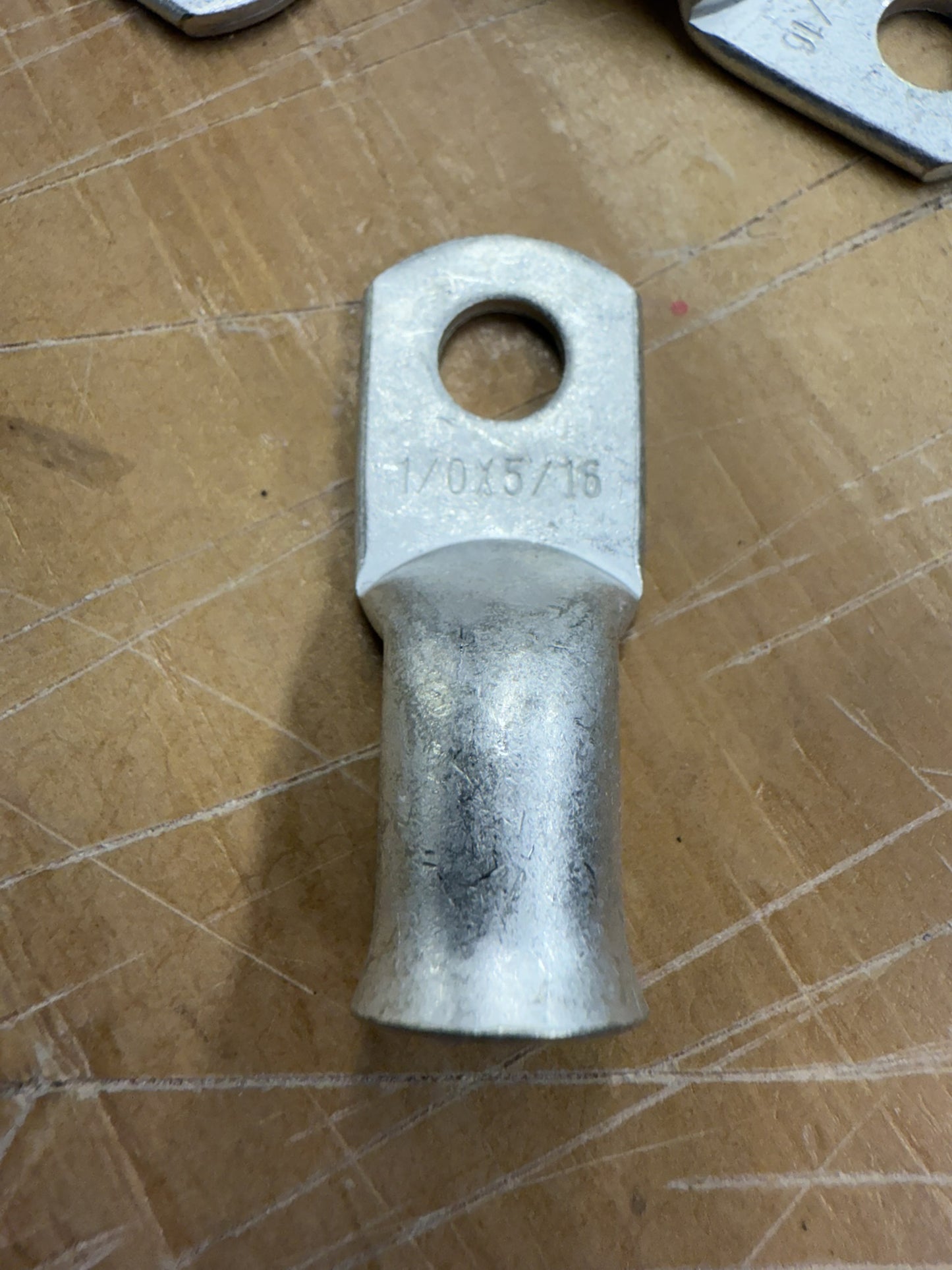 1/0awg x 5/16 tinned copper ring terminal lugs (10 pack)