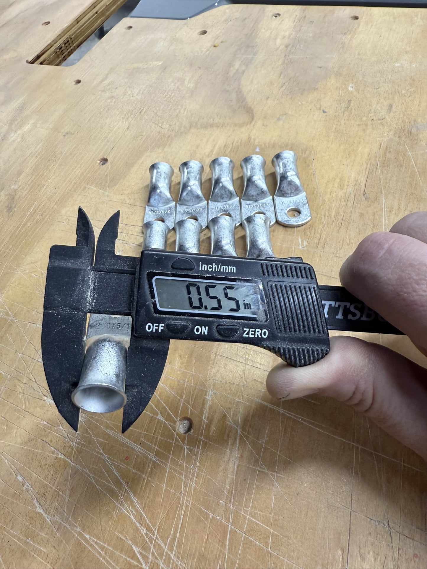 2/0awg x 5/16 tinned copper ring terminal lugs (10 pack)