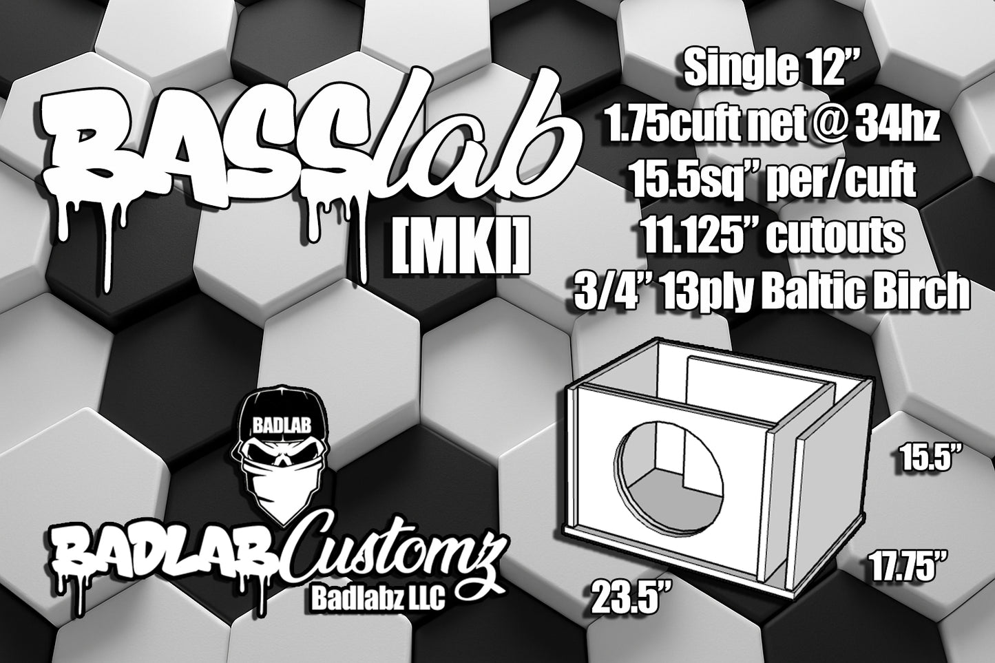 Basslab12s Single 12" Flat pack