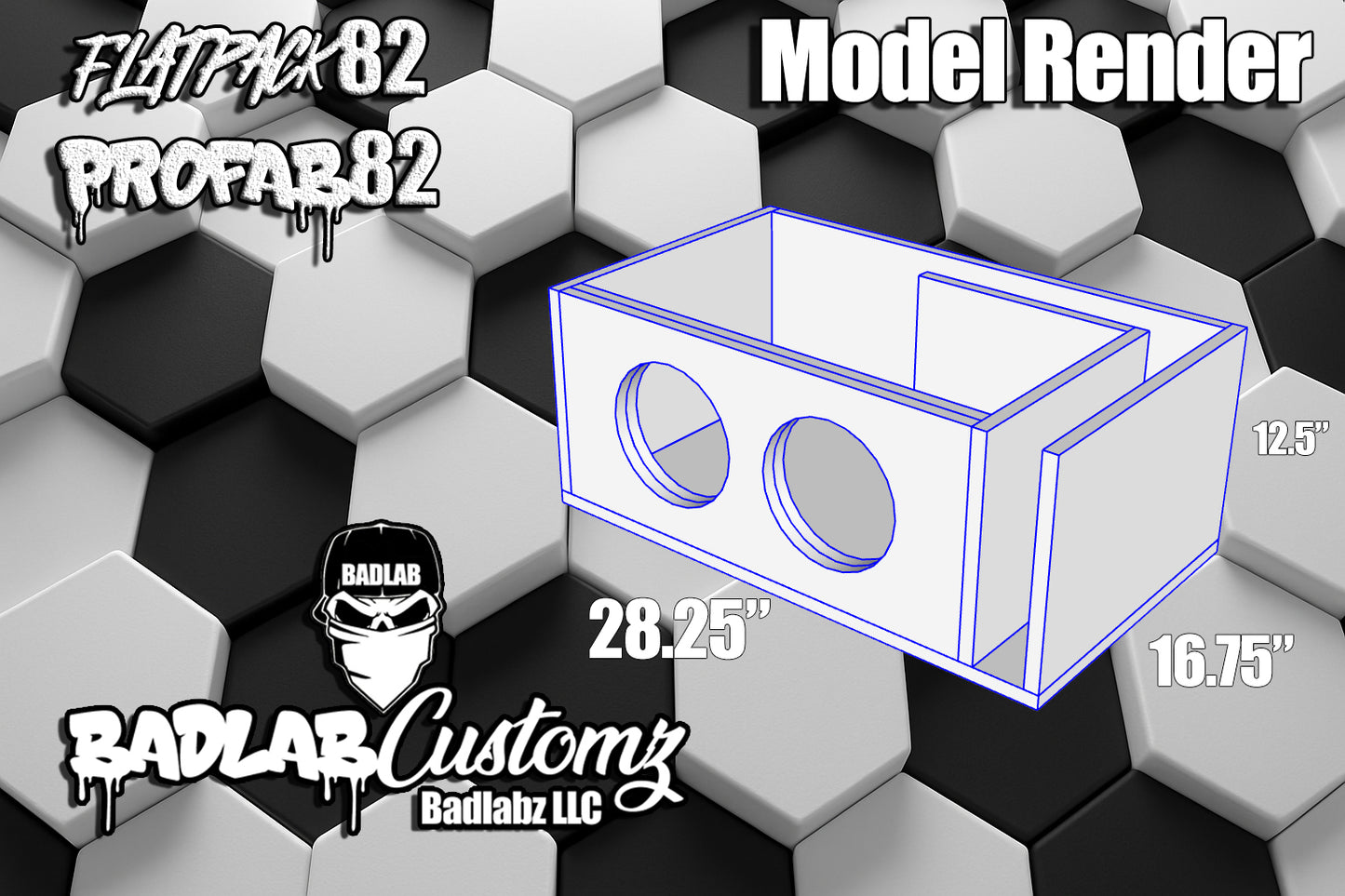 Dual 8" Flat Pack 1.8cuft/35hz