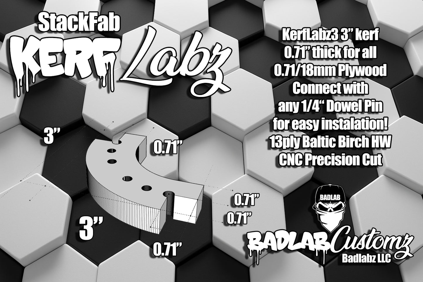 3" Kerfs (5 count)
