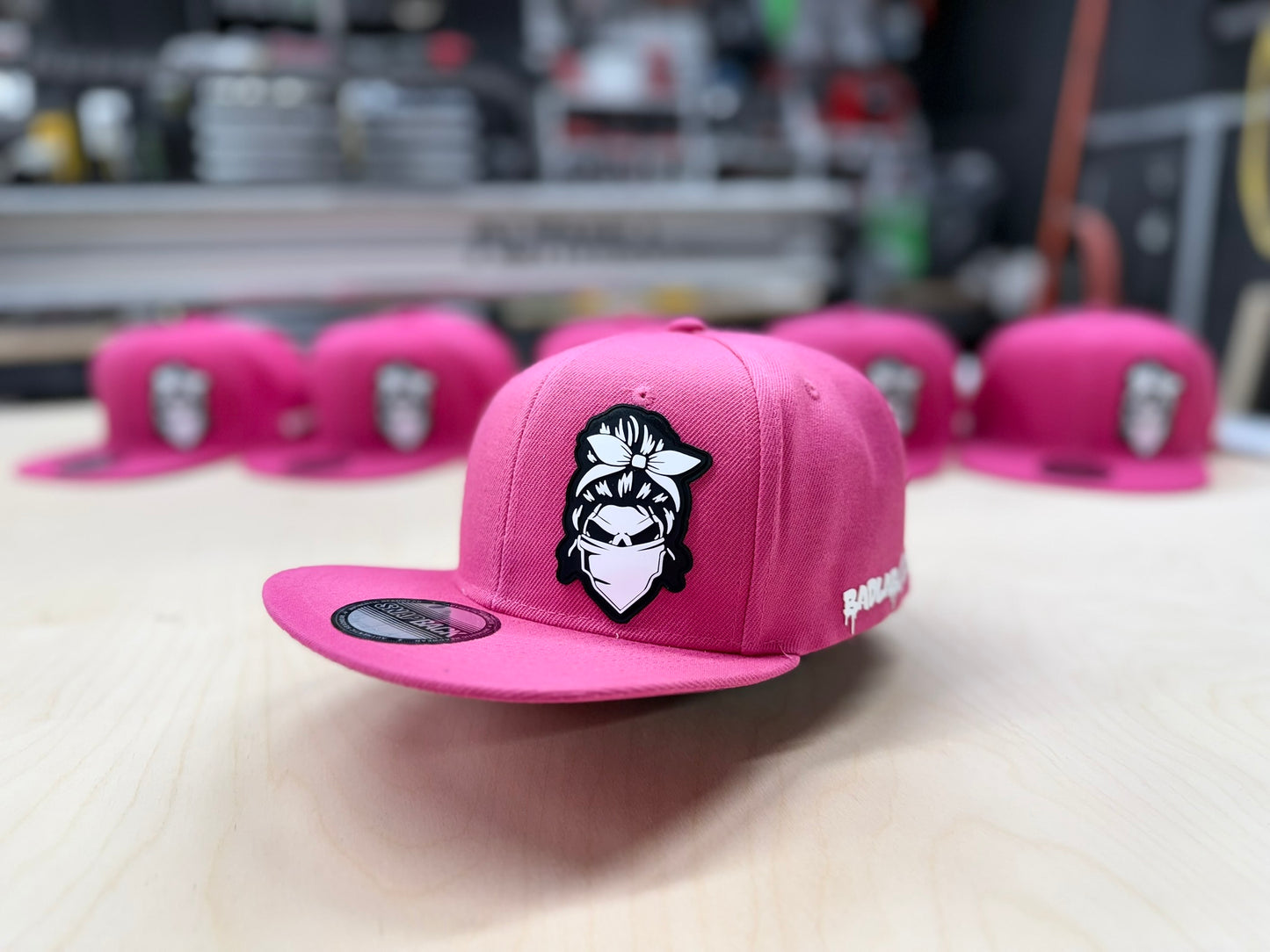 Lady's Flat Brim Snapback (pink)