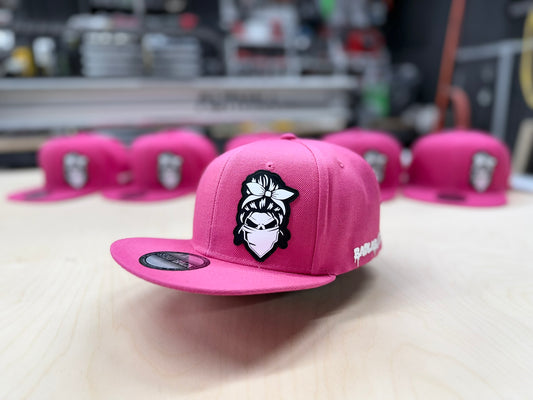 Lady's Flat Brim Snapback (pink)