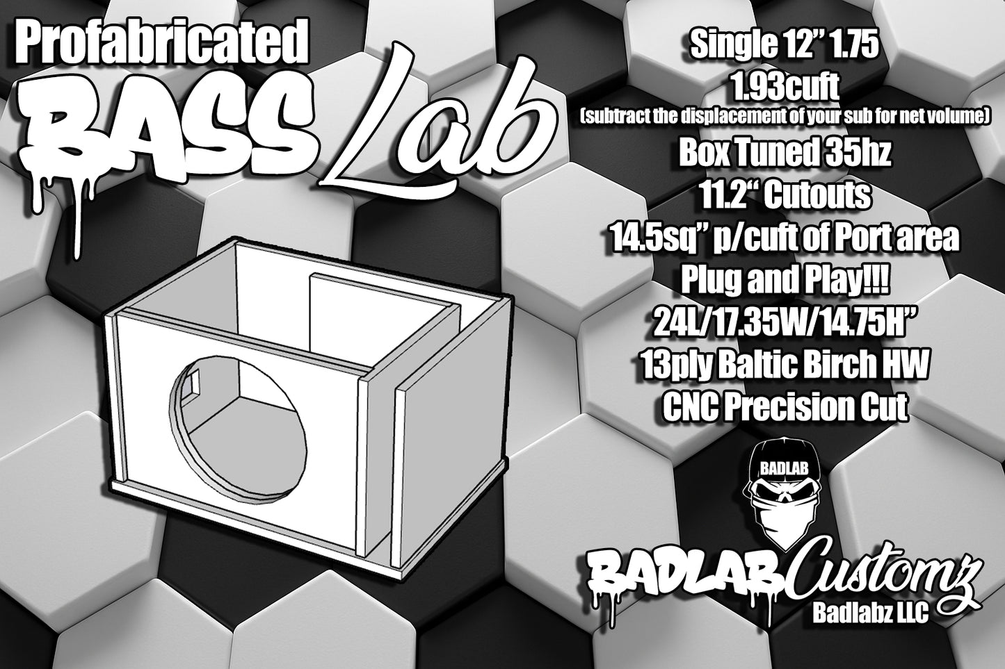 Single 12" 1.75cuft ProFab