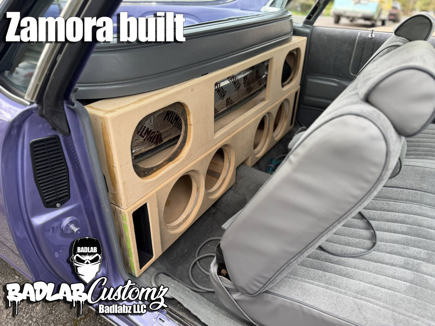 1985 Chev El Camino for 4x CT Meso 8" 2.8cuft net @ 36hz