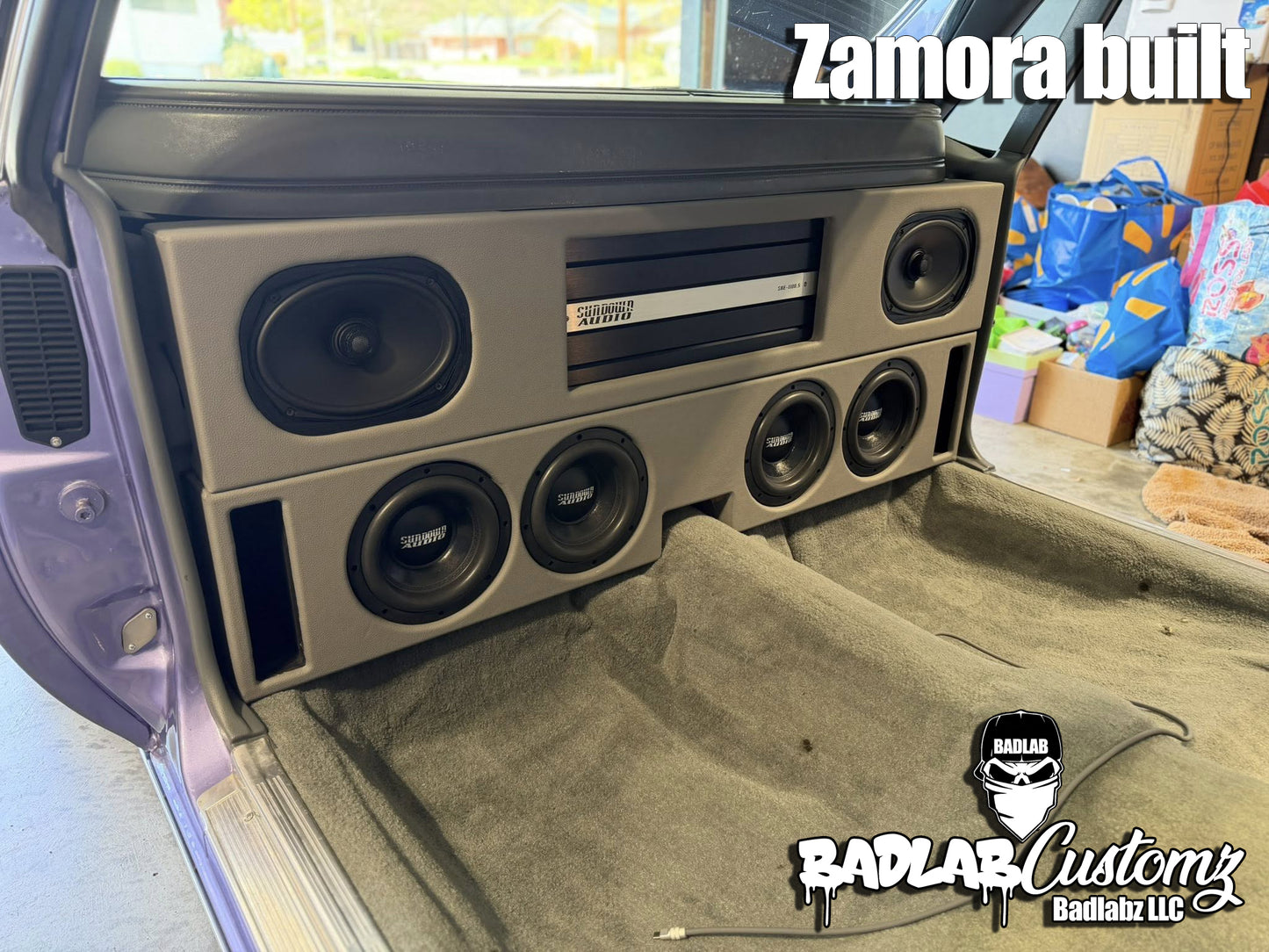 1985 Chev El Camino for 4x CT Meso 8" 2.8cuft net @ 36hz