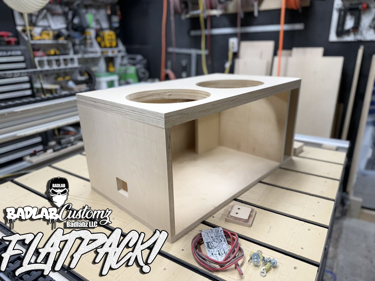 Dual 12" Sub up port back 3cuft/35hz