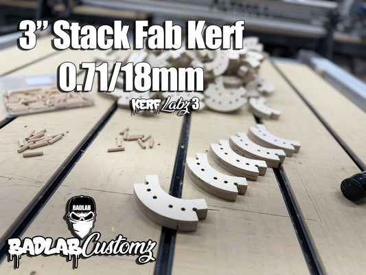 3" Kerfs (25 count)