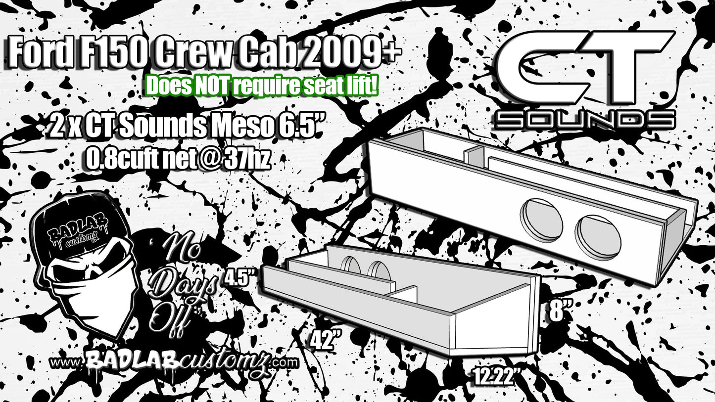 FORD F150 2009^ + other models NO SEAT LIFT required for 2x6.5"