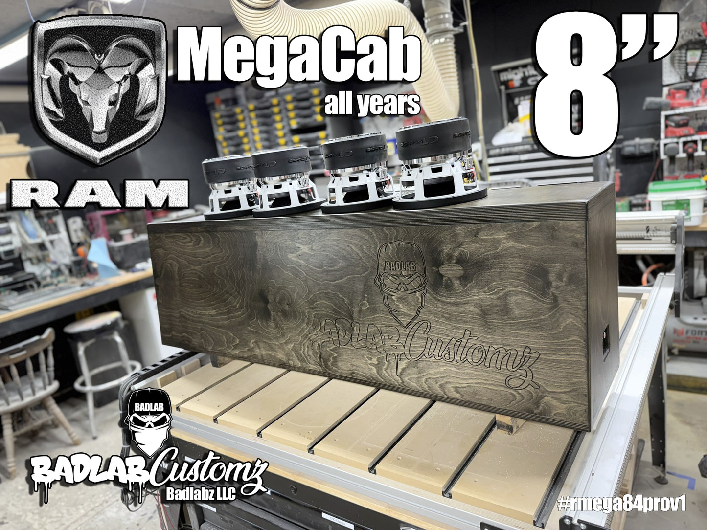 Ram Mega Cab 8" Sub Box